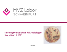 Mikrobiologie - Leistungsverzeichnis